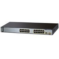 Cisco Catalyst 3750-24PS SMI Commutateur 24 ports EN, Fast EN 10Base-T, 100Base-TX + 2 x SFP (vide) - 1 U - Montage sur rack (re