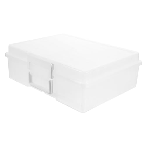 Unomor 1 Set Box Pp Photo Case Greeting Card Organizer Photos Carry Case Photos Holding Case Transparent