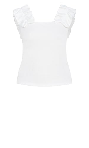 City Chic Women's Top-Aria Frill4