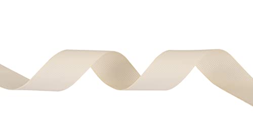 Fondersy 25mm X 91M Solid Grosgrain Ribbon for Gift Wrapping Parties, Wedding Decoration, Crafts Sewing(Ivory) - Image 3