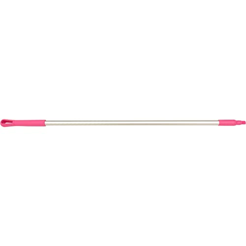 Image of SPARTA Adjustable Aluminum Broomstick, 48 inch Mop and Broom Handle Replacement with Color-Coded System for Environments with Harsh Cleaning Agents, Aluminum, 48 Inches, Pink