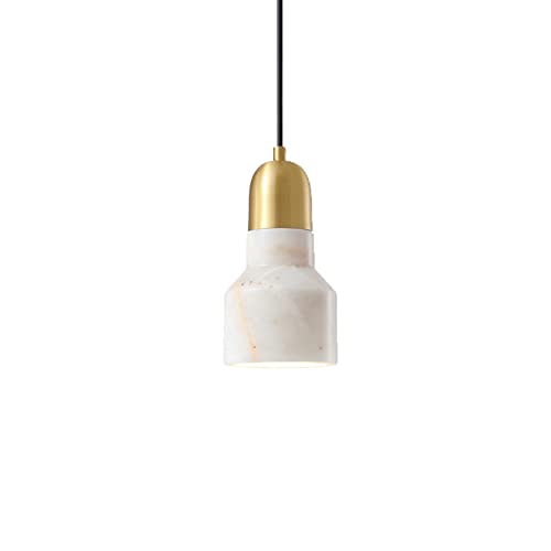 Lustre suspendu en marbre pour remplacer un plafonnier démodé