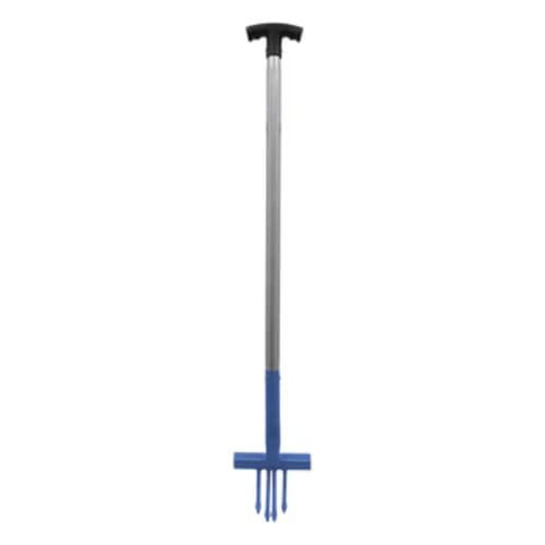 Heavy-Duty Ragwort Fork Blue 107cm | Unique Design for Easy Ragwort Removal | Strong & Durable Weeding Tool with Pointed Tines for Deep Soil Penetration