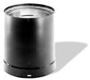 Chimney 69105 6 in. x 18 in. Dura-Vent DVL Double-Wall Black Pipe