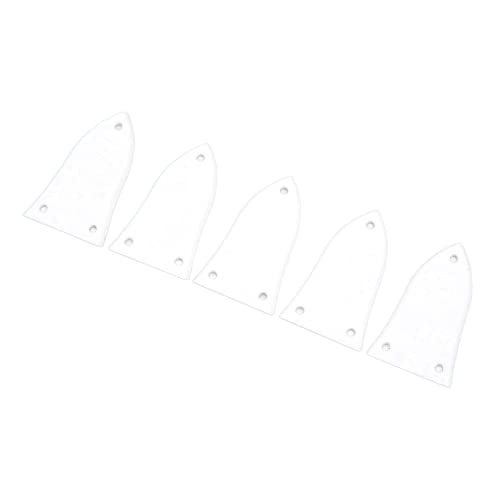 Ensemble de Plaques de Couverture de Tige de Botte de Guitare, Kit de Couverture de Tige de Botte de Guitare Blanche Légère, adapté aux Débutants, Très Résistant pour le Bricolage