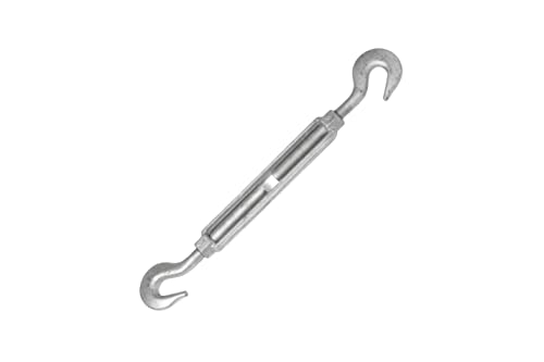 93900506 Tensores para cables galvanizados con gancho y gancho, 1 pulgada x 12 pulgadas miniatura 3