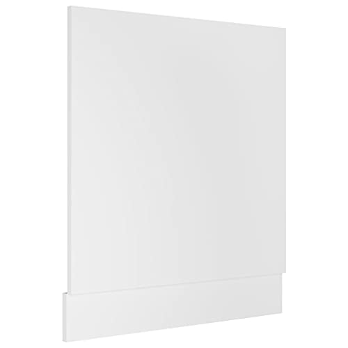 Tomostar Façade de Porte LaveVaisselle Panneau Accessoire pour Lave-Vaisselle Cuisine Lyon Blanc 59,5x3x67 cm Aggloméré