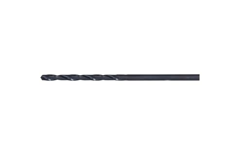 Image of Century Drill & Tool 24107 Pro Grade Black Oxide Drill Bit, 7 /64 inch, Pro | Straight shank, 2-5 /8 inch overall length, 135 point, cuts steel, wood & plastic, 135 split point