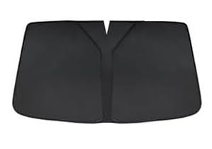 Tendine Parasole Auto Parasole per parabrezza auto Per Peugeot Expert 2000-2024, protezione parasole pieghevole anti-UV, argento Tenda parasole(Black)
