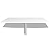 vidaXL Mesa Plegable de Pared Blanca 100x60 cm Mesita Auxiliar Abatilble Muro