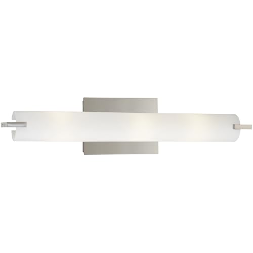 GEORGE KOVACS P5044-077 Tube Vanity Bath Light, 3-Light, 180 Total Watts, 4.75-in H x 20.5-in W, Chrome