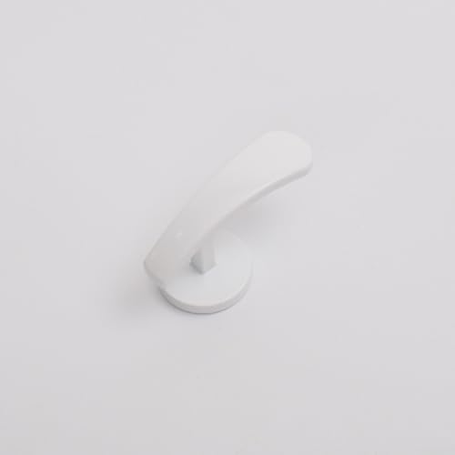 Ganchos de pared para cortinas de tela, aleación de zinc, compatibles con diferentes estilos de cortinas en el hogar (blanco 2#)