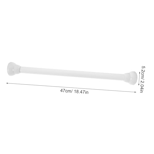 Tringle à rideaux télescopique 50-80 cm extensible réglable acier - 3