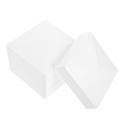 VILLCASE 4Pcs Fence Post Caps Decorative Post Top Covers for Mailbox Decks Docks Tool Installation Stain Resistant Protection for Posts