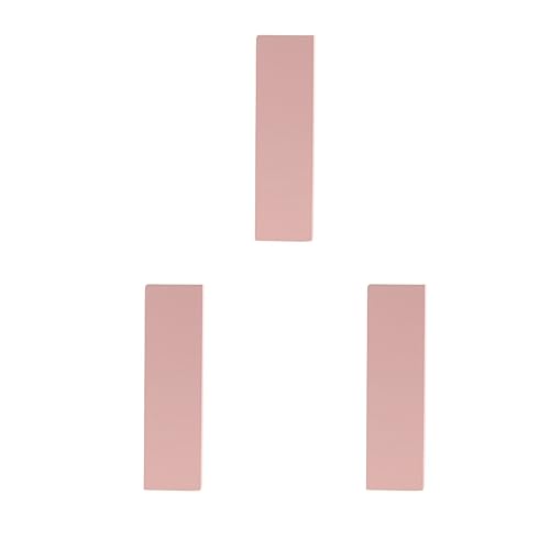 Juego de 3 letras flotantes de madera rosa para puerta, números del alfabeto, dirección, hechizos I