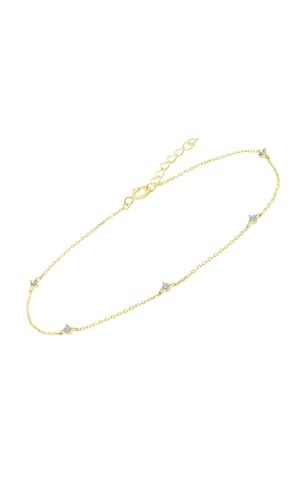 Time RoaD Pulsera Oro Mujer HIN00049/18 9K de 375 ml Finas Piedras   Sofisticado Brazalete con Pulido y Acabado Refinado 18 cm   Ideal para Regalo de Cumpleaños   Aniversario   Ocasiones Especiales