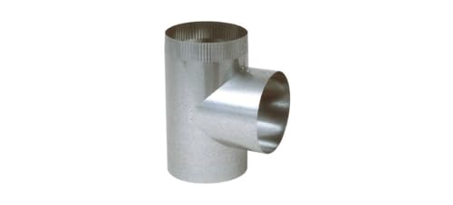HVAC Straight Tee, Galvanized, 30 Gauge, 3 x 3 x 3-In. -GV0912