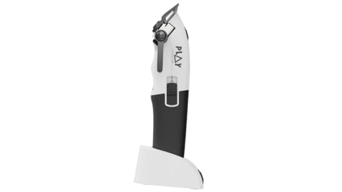 TPOB Play Barber Hair Clippers for Men 7500 RPM White with Rubber Grips (Play Clipper)