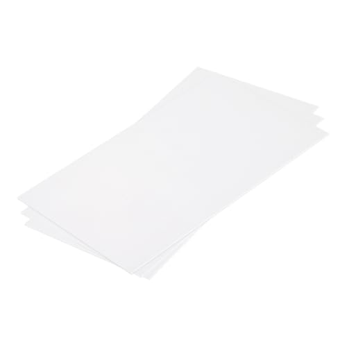 MECCANIXITY ABS Plastic Sheet 7 x 4 x 0.04 Inch ABS Styrene Sheets for Building Model DIY Crafts Panel White 3 Pcs