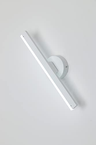 Delaveek Apliques de Pared Interior, Lámpara de Pared Moderna Giratorio 360°, 12W Apliques de Pared LED Para Lámpara de Baño, Salón, Dormitorio, Escalera, Pasillo, Blanco frío 6000k