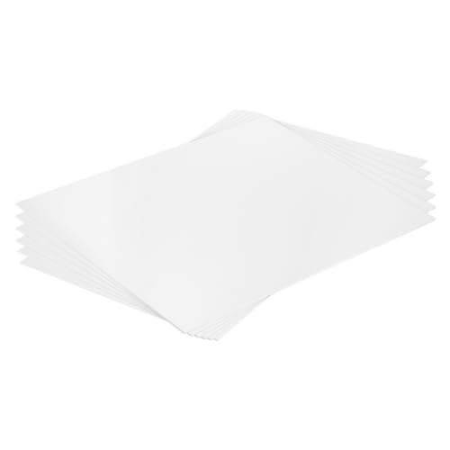 MECCANIXITY ABS Plastic Sheet 16 Inch x 12 Inch x 0.06 Inch ABS Styrene Sheets for Building Model DIY Crafts Panel White 6 Pcs