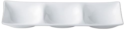 Platos divisorios de porcelana 3 piezas 26 x 8.5 x 3 cm miniatura 1
