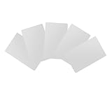 Visitenkarten, 100 Stück Lasergravierte Visitenkarte, Aluminium, für Arbeit, Ausstellungen und Einkaufszentren, Silber