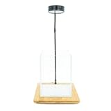 HIRO Aquatics Nano Tall Rimless Aquarium with Nano Full Spectrum LED w/Bamboo Stand, for Betta Fish