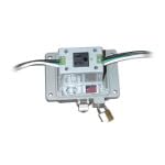 Sensata/AIRPAX, PGFU-120-K3, Ground Fault Circuit Interrupter- PanelgardTM- NEMA 4- Gray- 120VAC- 20A- Internal+External Utility Outlets (1 Item/s)