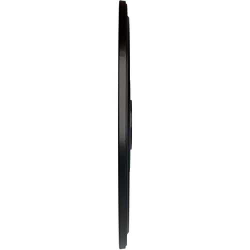 Image of Ekena Millwork CM24DIBLF Diane Ceiling Medallion, 24 inchOD x 3 5 /8 inchID x 1 1 /4 inchP (Fits Canopies up to 6 1 /4 inch), Hand-Painted Jet Black