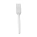 DixieÂ® Heavy/Medium-Weight Forks, White, Pack Of 1,000