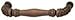 Hafele 125.87.305 Handle, Artisan, oil-rubbed bronze, M4, center to center 128mm (1 pc)