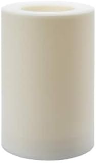 White 6”; x 9”; LED Outdoor Pillar Candle
