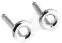 Aretes de plata de ley con forma de disco martillado, aretes de disco redondos planos, joyería hipoalergénica