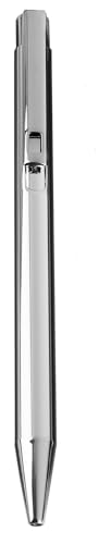 Image of worison Elegant Slim Metallic Retractable Ballpoint Pens Smooth, Sturdy Ideal for Gifting (Silver, Pack of 1)