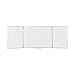 Produktbild Bi-Office Earth Trio - Whiteboard Klapptafel mit 3 Weißwandtafeln, Magnetisch Emaillierte Oberflächen, 90 x 60/180 x 60 cm