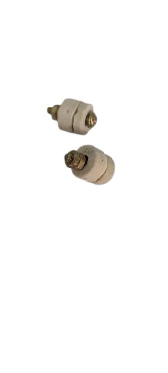 PE - Ceramic Terminal Block, Dual Pole, Brass Plated Connectors, White | Brass And Ceramic Heater Pin Connector |1 PAIR (2)-picture-11