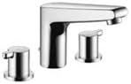 KCW 12.163.192.127 Intro Widespread 3 Hole Faucet with Pop-Up, Stainless Steel