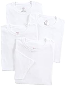 Hanes Ultimate Men's Big and Tall Control Crew Neck Undershirt-Multiple Packs Available, Assorted-4 Pack, XX-Large