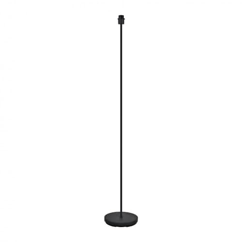 Wohnzimmerfuß, schwarz, 1 x E27, Maße 148 x 25 x 25 cm, ideal für dekorative Beleuchtung und Atmosphäre in Wohnungen und Büros.