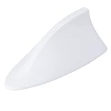 [ Compatibilidad ] Deberá de cotejar las medidas de este producto con sus necesidades, si el tamaño de la base de su antena es mayor que las dimensiones que tiene esta antena de tiburón, no se ajustará a su automóvil. Esta antena aleta de tiburón no es completamente plana.