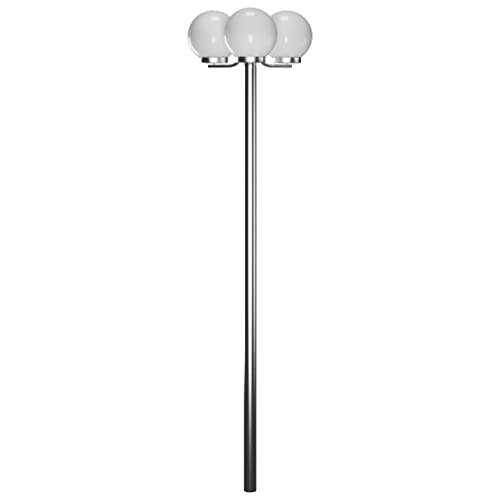 vidaXL Lampadaire de Jardin 3 Lampes 220 cm Lampe de Jardin Éclairage Extérieur