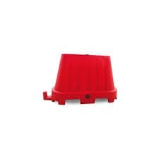 Barriera in plastica tipo New Jersey Plastica Impilabile, Polietilene Resistente colore Rosso,