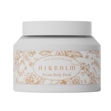 Air balm Therapyum Odor Eliminator, Solid Air Fresher, 1 Pack, 12.35 oz. Last 90 Days for Room, Kitchen, Bathroom and Wardobe, SWEET FLORAL WOODY(Room Body Fresh) (Peach)