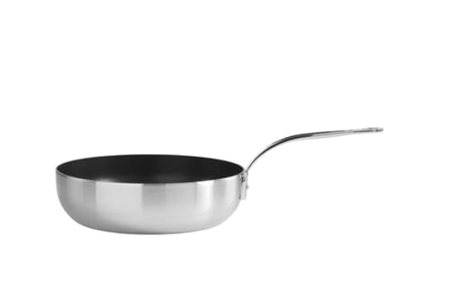 Samuel Groves 20cm Tri-Ply Stainless Steel Non-Stick Chef’s Frying Pan with Long Handle, Suitable for All Hobs Including Induction, Premium Quality Cookware, Made in England - Image 4