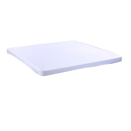 Papel de mesa cuadrada - tela de mesa cuadrada | Cubierta de escritorio resistente al agua | Topper del escritorio de estiramiento, 34x34 pulgadas, cubierta de contador de cóctel estirable reutilizabl