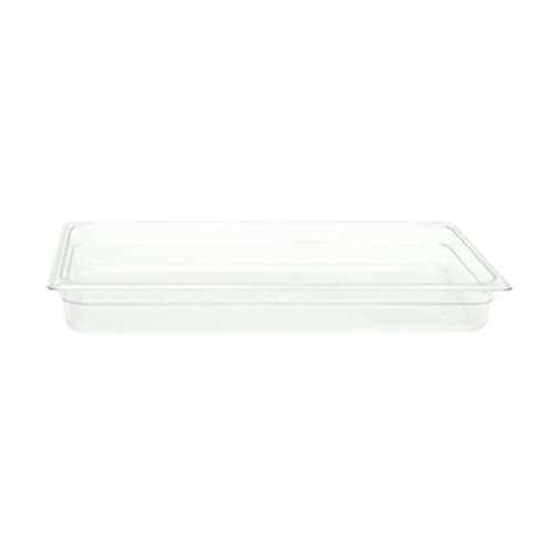 A-to-Z Supply PLPA8002 Food Pan, Full Size, 2-1/2" deep, Shatter and Scratch Resistant, Dishwasher Safe, Polycarbonate, Clear, NSF