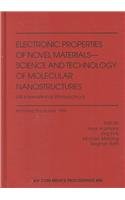 Electronic Properties of Novel Materials-Science and Technology of Molecular Nanostructures: Xiii International Winterschool Kirchbert, Tirol, Austria February-March 1999 1563969009 Book Cover