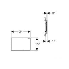 Geberit 242.824.00.1 RFB hose complete for Sigma-12