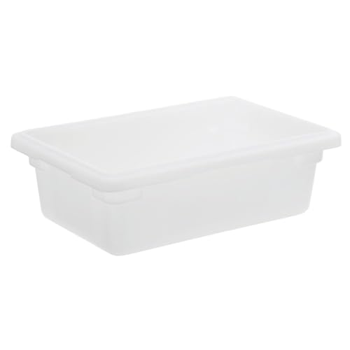 Kratos 3 Gallon White Polypropylene Food Storage Box - 18" L x 12" W x 6" H